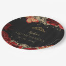 Search for black and red paper plates Glitter