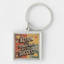 Search for to success key rings Action and success quote