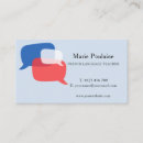 Search for french business cards Translator