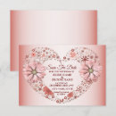 Search for peach save the dates Heart