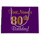 Search for 80th birthday gift bags 80 years old