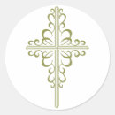 Search for christian cross stickers Gold