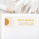 Search for sun return address labels Boho sun birthday