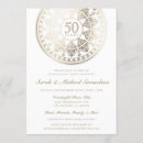 Search for elegant 50th wedding anniversary invitations Gold foil