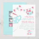 Search for tea party baby girl shower invitations Chic