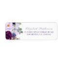 Search for plum wedding return address labels Floral