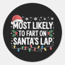 Search for farting stickers Santa