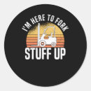 Search for logistics stickers Forklift driver