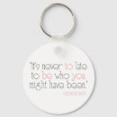 Search for be who you are key rings Inspirational