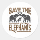 Search for elephant lovers stickers Save the elephants