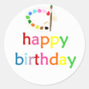 Search for rainbow art party stickers Artist