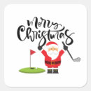 Search for golfer stickers Santa