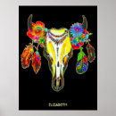 Search for flower skull posters Tribal