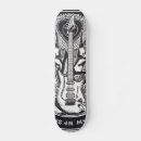 Search for rock band skateboards Black and white