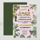 Search for dino mite birthday invitations Stomp chomp roar