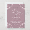 Search for dusty rose wedding invitations Vintage