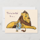 Search for wizard of oz invitations Cowardly lion