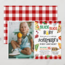 Search for pizza 1st birthday invitations Cute