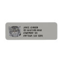 Search for pet cat return address labels Grey