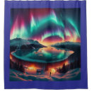 Search for northern lights shower curtains Mountains