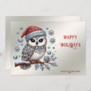 Search for owl christmas cards Elegant
