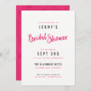 Search for hot pink bridal shower invitations Stylish