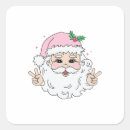 Search for vintage pink stickers Santa