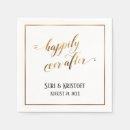 Search for happily ever after napkins Typography