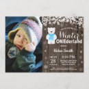 Search for polar bear birthday invitations Winter onederland