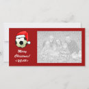 Search for soccer christmas cards Red