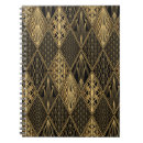 Search for black gold art deco notebooks Vintage
