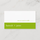 Search for seating place cards Green