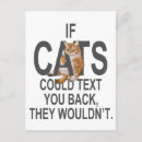 Search for funny cat sayings postcards For her