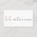 Search for hair bow business cards Gold