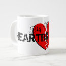 Search for large red heart mugs I love you