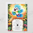 Search for parrot invitations Colourful