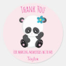 Search for panda thank you stickers Pink