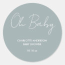 Search for round baby shower stickers Minimal