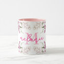Search for pretty floral monogram mugs Beautiful feminine nature garden