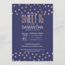 Search for rose gold polka dots invitations Chic