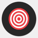 Search for bullseye target stickers Red