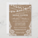 Search for burlap bridal shower invitations Country