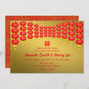 Search for red chinese lanterns invitations Double happiness