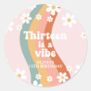 Search for thirteen birthday stickers Retro