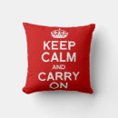 Search for keep calm and carry on cushions British