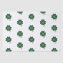 Search for four leaf clover tissue paper Green and white