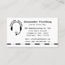 Search for sales representative business cards Black and white