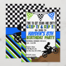 Search for dirt bike party invitations For him