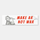 Search for make love not war bumper stickers America