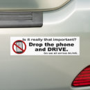 Search for anti texting bumper stickers Cell phone